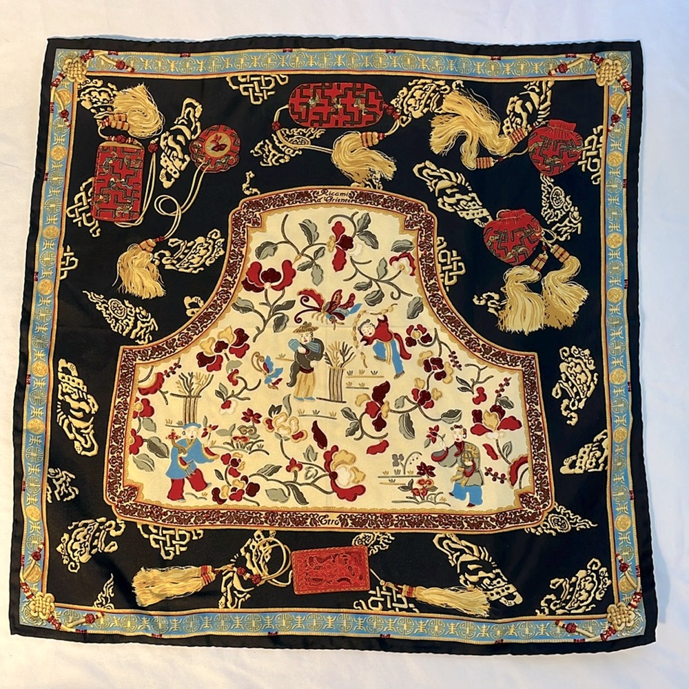 Etro Square Scarf Beautiful Hand Rolled
